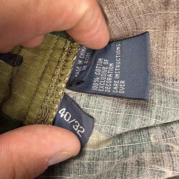 Vtg Polo Ralph Lauren Combat Trousers Men 40x31 Camo Cargo Pants OG 107 Straight - Picture 10 of 16